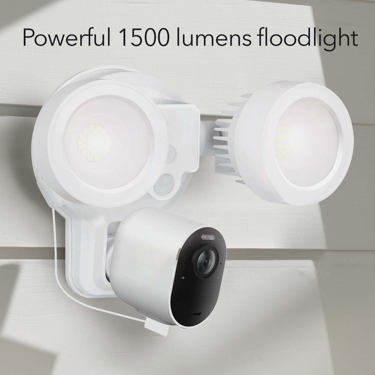 Wasserstein 3-in-1 Wired Smart Flood Light, Charger and Mount Compatible with Arlo Ultra/Ultra2, Arlo Pro 3/4, 1500 lumens