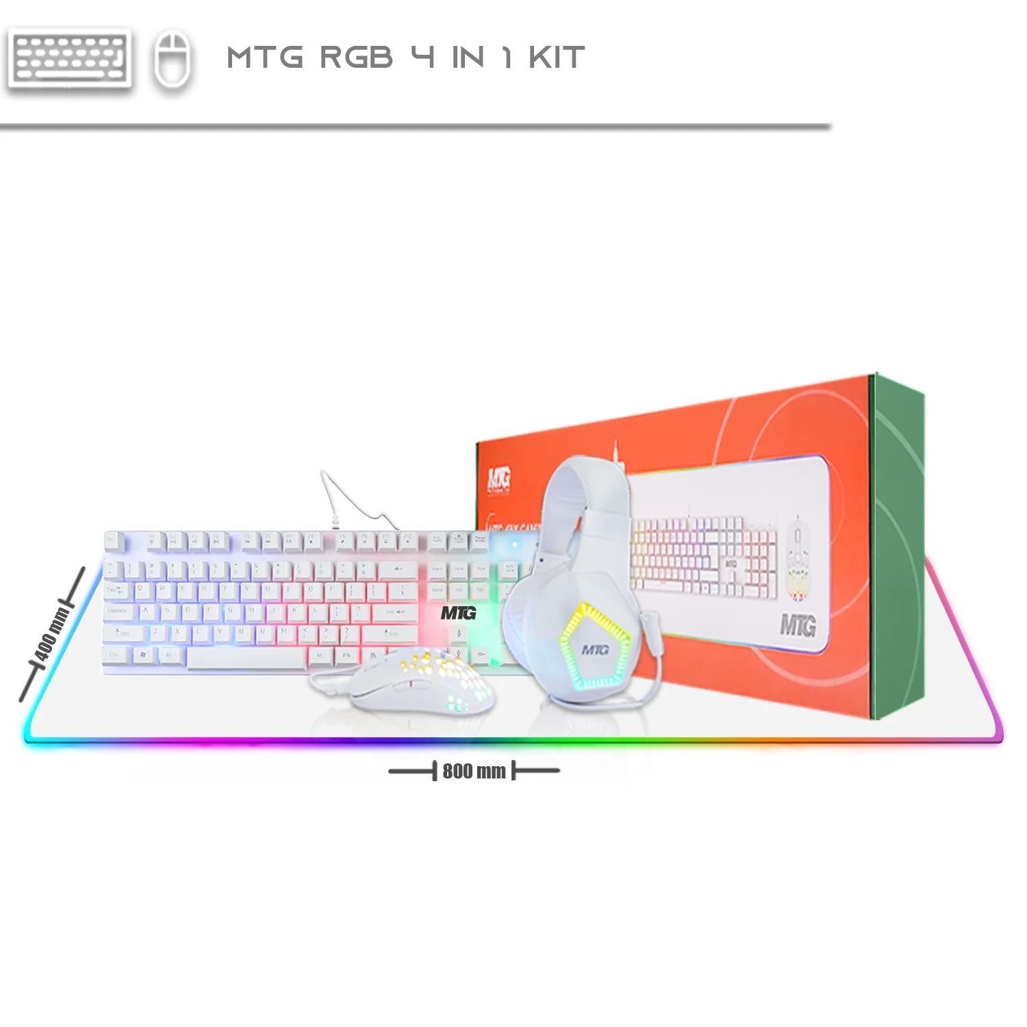 Restored Computer Desktop PC, Core i5, TechMagnet Siwa 8, 8GB RAM, 500 GB HDD, 27 Inch 165Hz Gaming Monitor, Gaming Kit with Webcam, WiFi