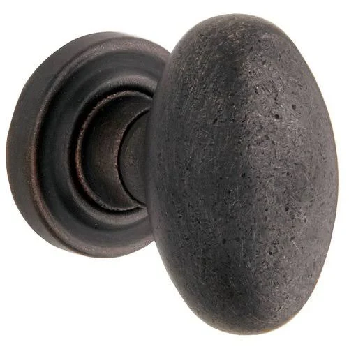 Baldwin Egg Knob, 5048 Rose Half Dummy Polished Brass