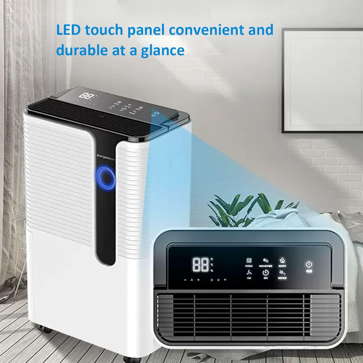 Large Dehumidifiers for Home for Continuous Dehumidification, Home Dehumidifier with Child Lock, Drain Hose for Basement, Bedroom and Bathroom