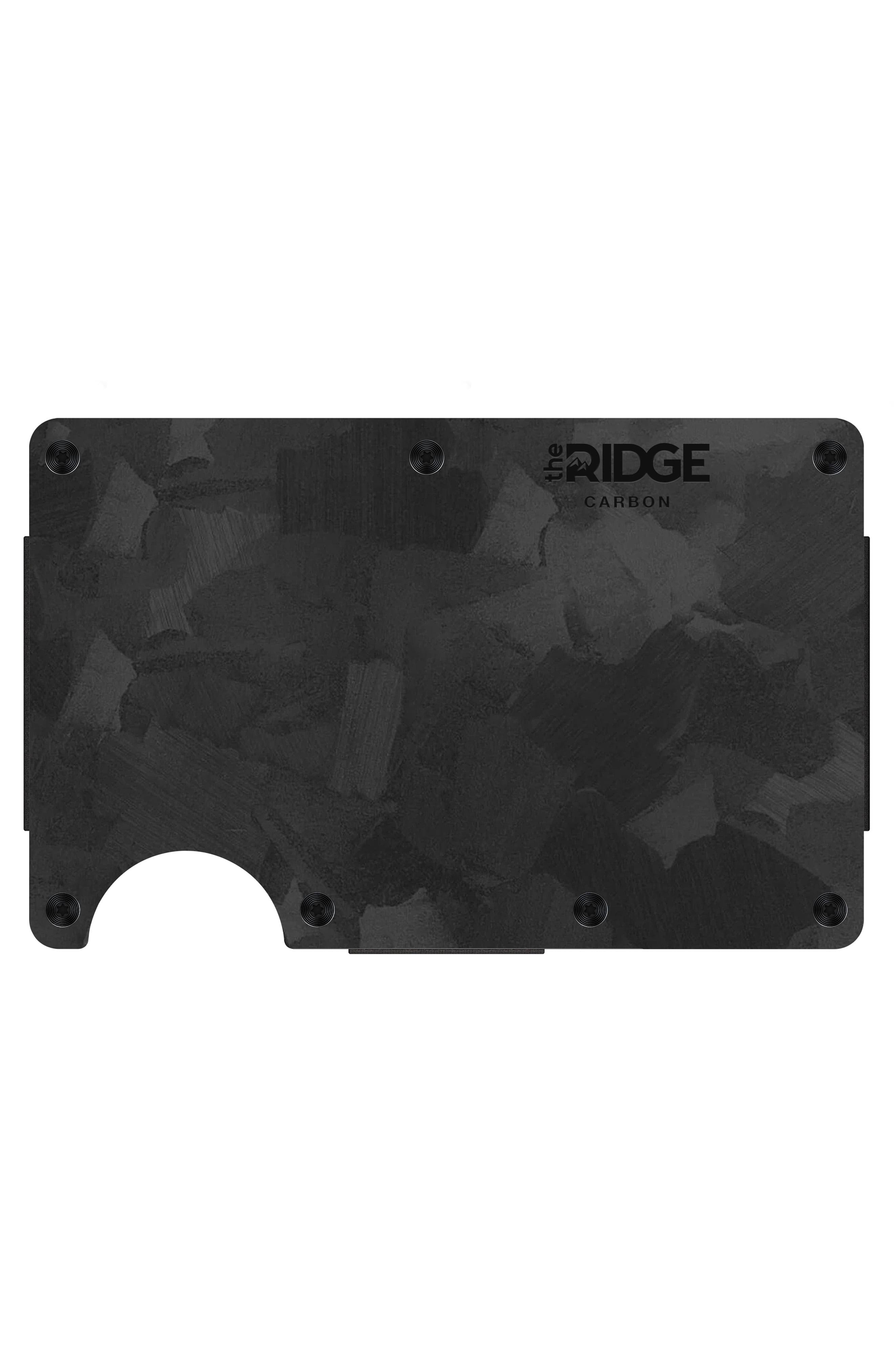 The Ridge RFID Wallet | Forged Carbon | Cash Strap