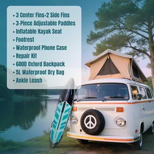 11'6"x35" Inflatable Stand Up Paddle Board 450LBS Weight Capacity Extra Wide Non-Slip Stable Deck Adult SUP
