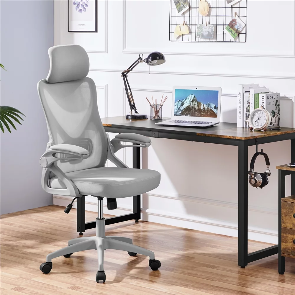 Alden Design Ergonomic Mesh Office Chair with High Back, Black