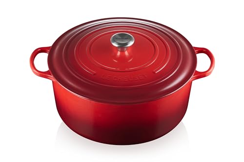 Le Creuset Enameled Cast Iron Signature Round Dutch Oven, 5.5 qt., Cerise