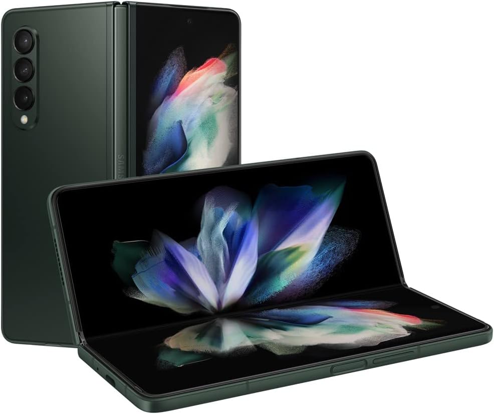 SAMSUNG Galaxy Z Fold 3 5G Factory Unlocked Android Cell Phone US Version Smartphone Tablet 2-in-1 Foldable Dual Screen Under Display Camera 256GB