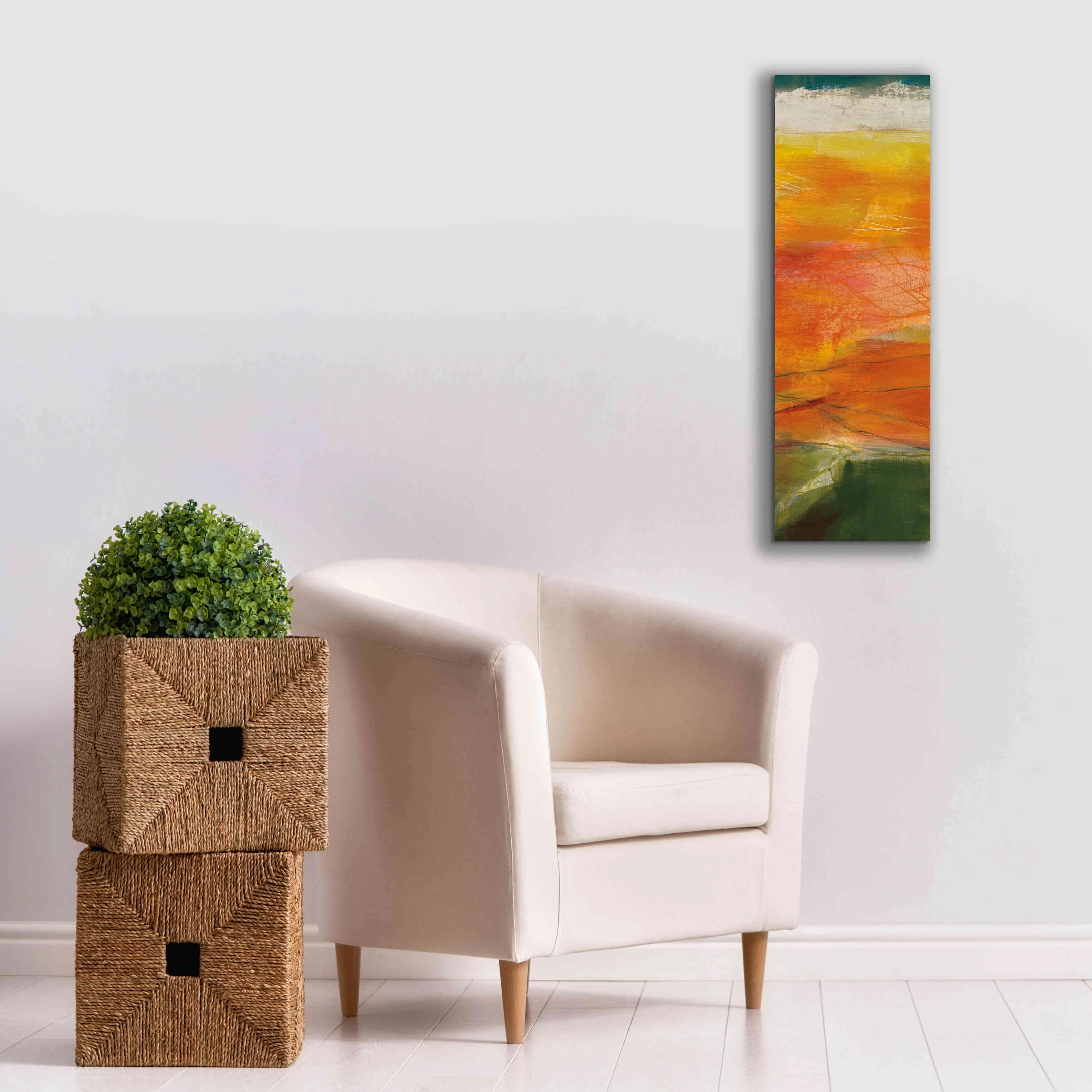 Epic Graffiti 'Bog Journey III V2' by Jo Maye, Giclee Canvas Wall Art, 12"x36"