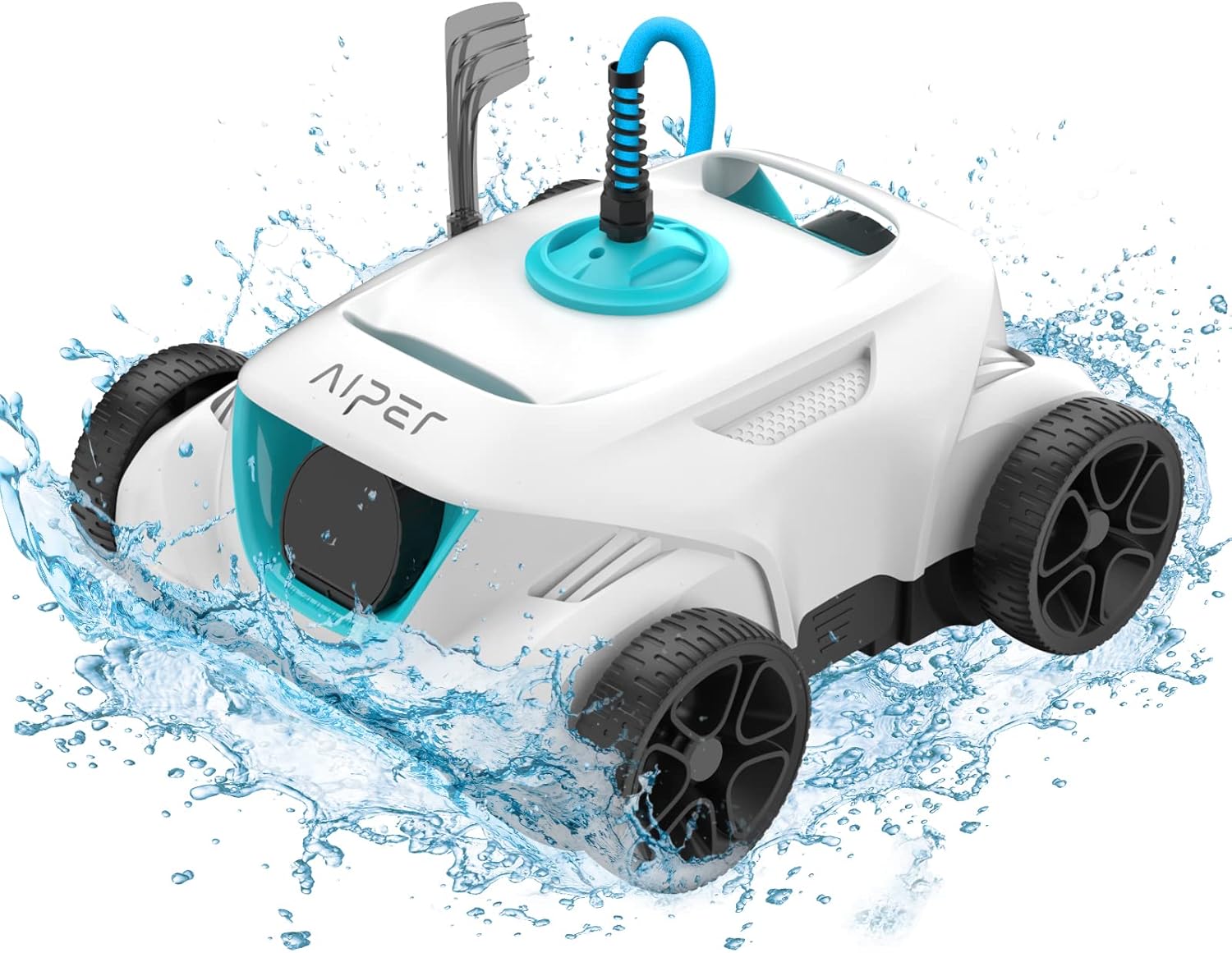 AIPER Automatic Robotic Pool Cleaner, Strong Suction with Dual-Drive Motors, Ideal for Above and In-Ground Swimming Pools up to 33 Feet, Lightweight