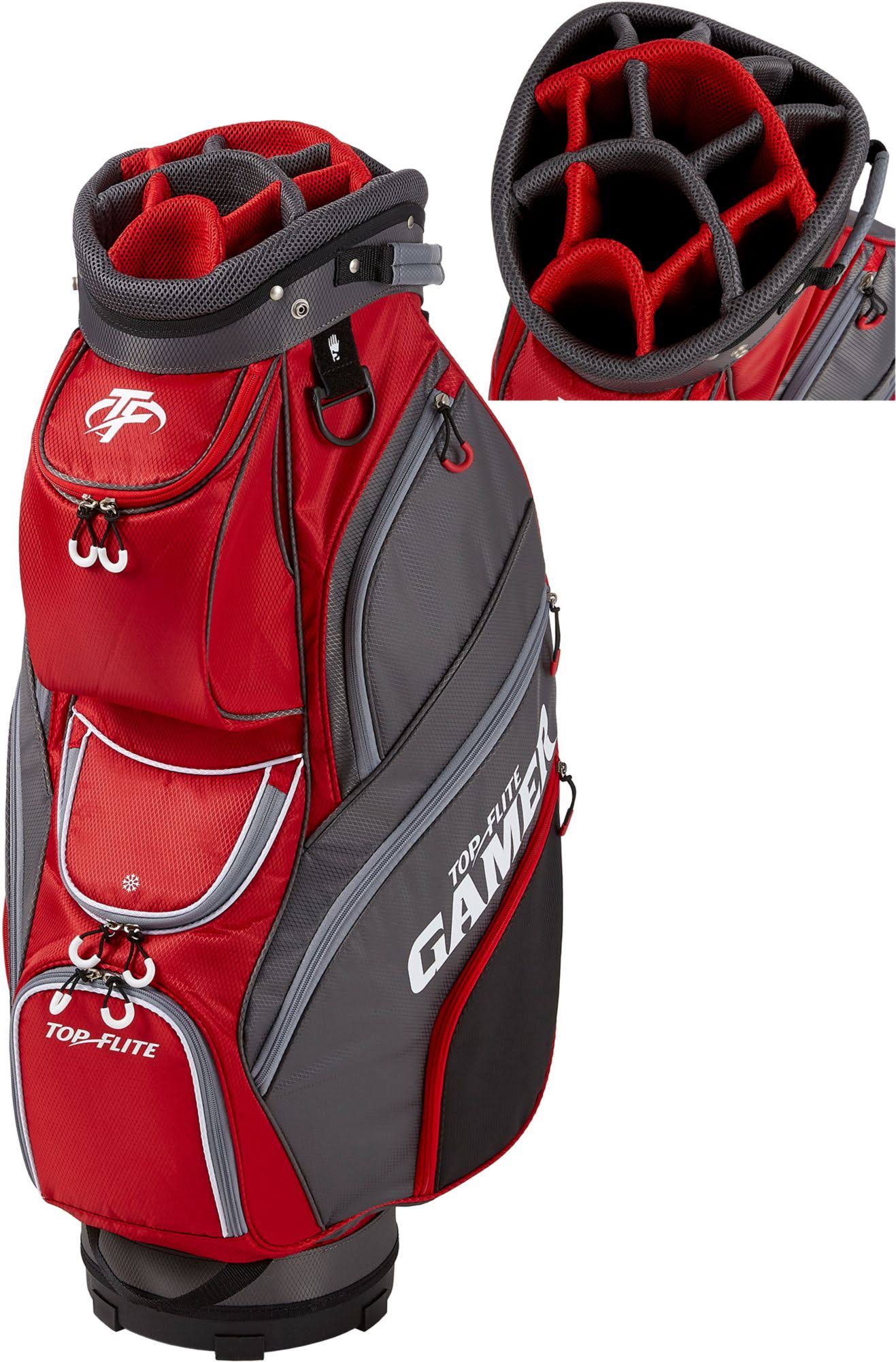 Top Flite 2019 Gamer Golf Cart Bag, Men&s, Red