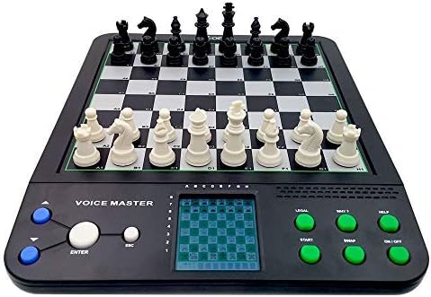iCore Electronic Talking Chess Computer Set, Magnetic Travel Voice Chess Academy Boards Sets, Checkers Set Chessboard, Portable Board Games