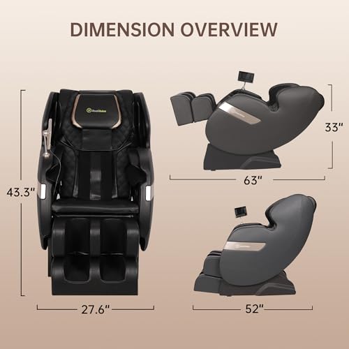 Real Relax 2025 Massage Chair Full Body,Dual Core S Track with Zero Gravity Recliner,Lower Back and Calf Heating, LCD and APP Control,Shiatsu