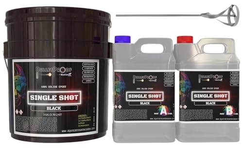 BP Resins: Single Shot |100% Solids Epoxy Resin Kit (3 Gallon) Solvent-Less, Two Component Gloss Coat Finish- Low VOC! Industrial Use, Garages