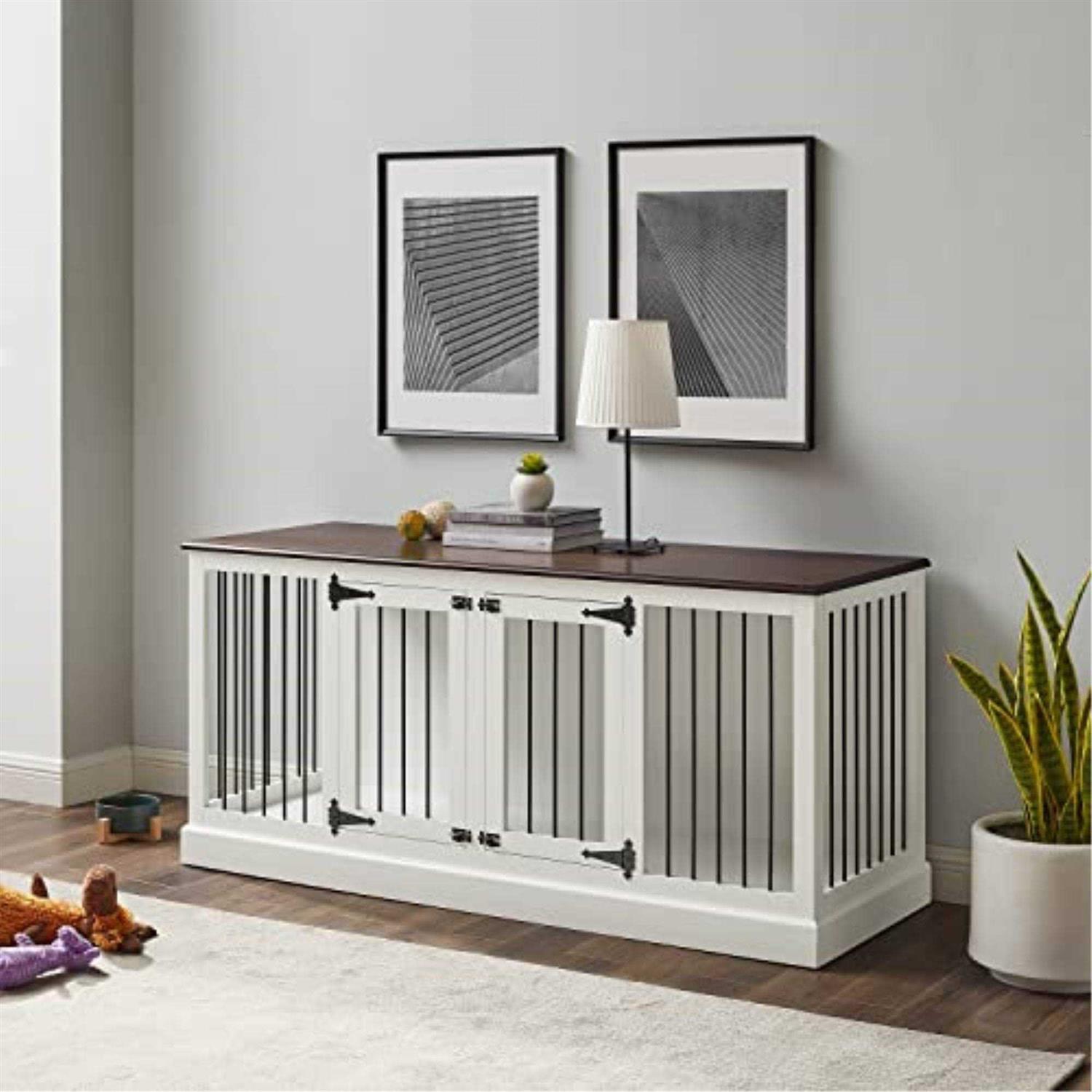 Crosley Winslow Medium Credenza Pet Crate - Pet Supplies online store