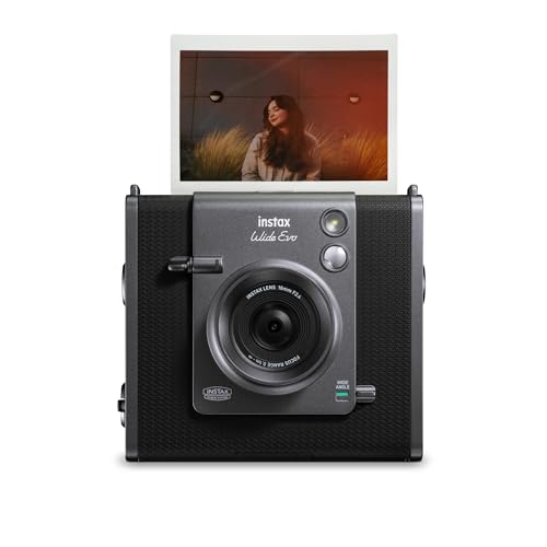 INSTAX Wide EVO 2-in-1 Instant Film Camera and Printer, Rear LCD Screen, 10 Lens and 10 Film Filters, Wide-Angle Lens Function