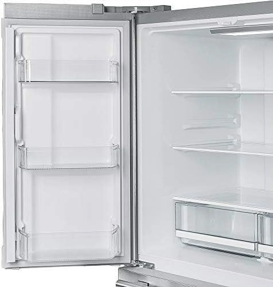 Salerno 36" Side by Side 20 Cu.Ft Stainless Steel Refrigerator with Ice Maker