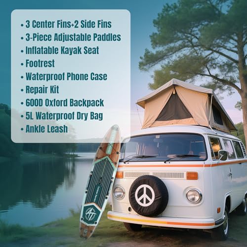 11'6"x35" Inflatable Stand Up Paddle Board 450LBS Weight Capacity Extra Wide Non-Slip Stable Deck Adult SUP