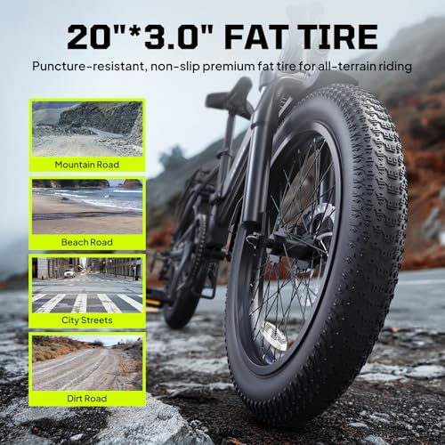 TST Folding Electric Bike for Adults, 1000W Peak Motor EBike with 36V 7.8Ah Removable Battery, Max Range 40 Miles 25 MPH Electric Bicycle