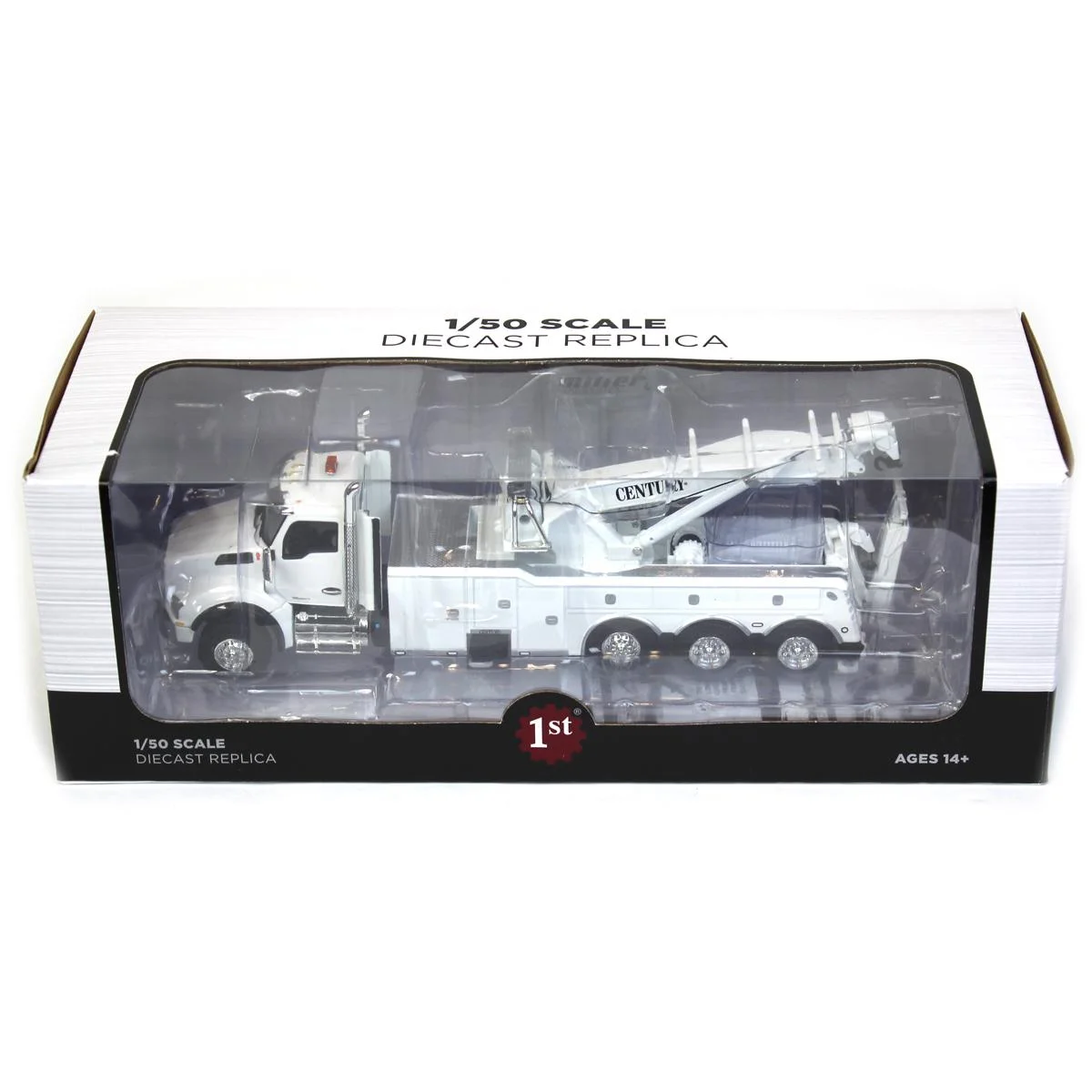 Kenworth T880 with Century Model 1060 Rotator Wrecker Tow Truck White 1/50 Diecast Model by First Gear - Curated Treasures Market