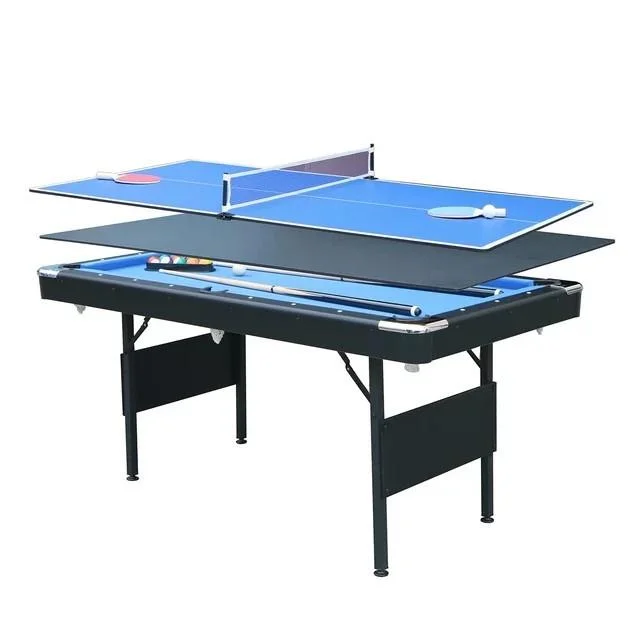 SEGMART 3 in 1 Billiards Table, 5.5 ft Folding Pool Table, Tennis Multigame Table, Multifunctional Snooker Table