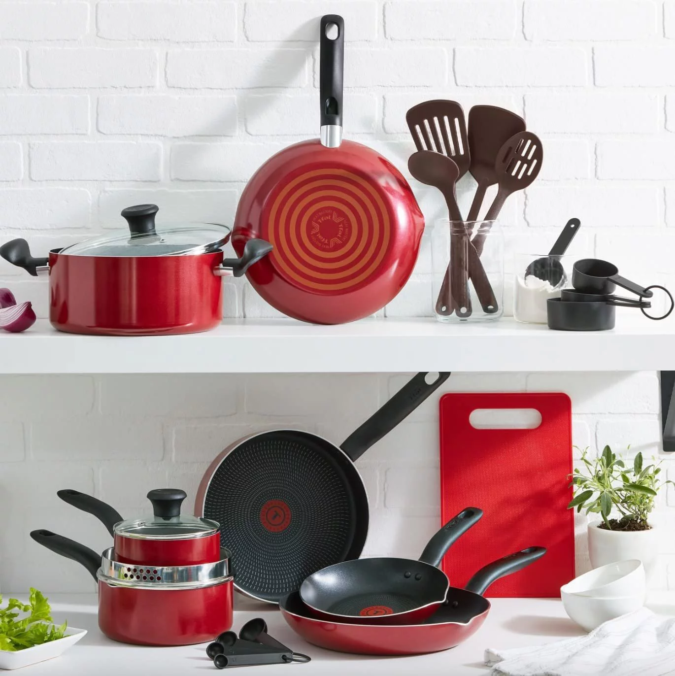 T-fal Simply Cook 17-pc Set - Black