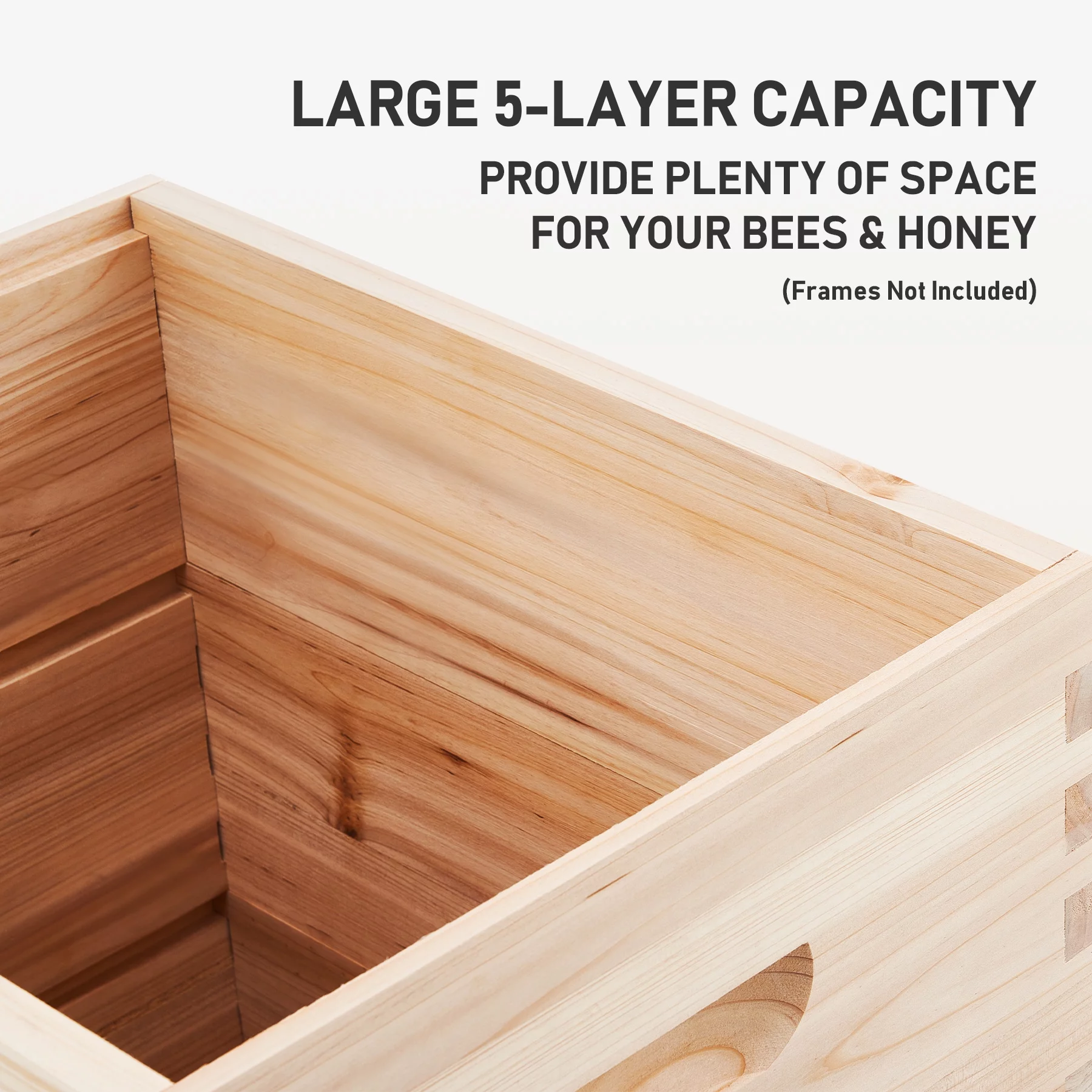 Preenex 5 Brood Boxes Beehive for Beekeeping With Metal Roof - Radiant Selections