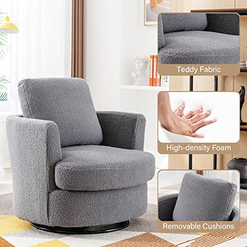 ODUWA Swivel Barrel Chair Set of 2