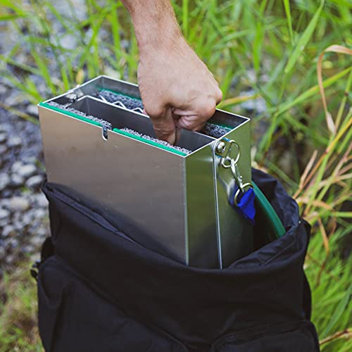 ASR Outdoor Deluxe 50" Aluminum Folding Sluice Box Gold Prospecting Kit, Green