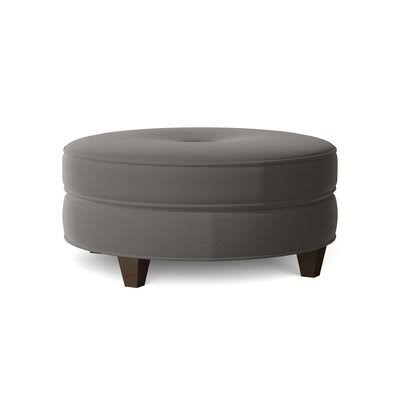 Wayfair Custom Upholstery James Cocktail Ottoman Body Fabric: Sunbrella Canvas Charcoal