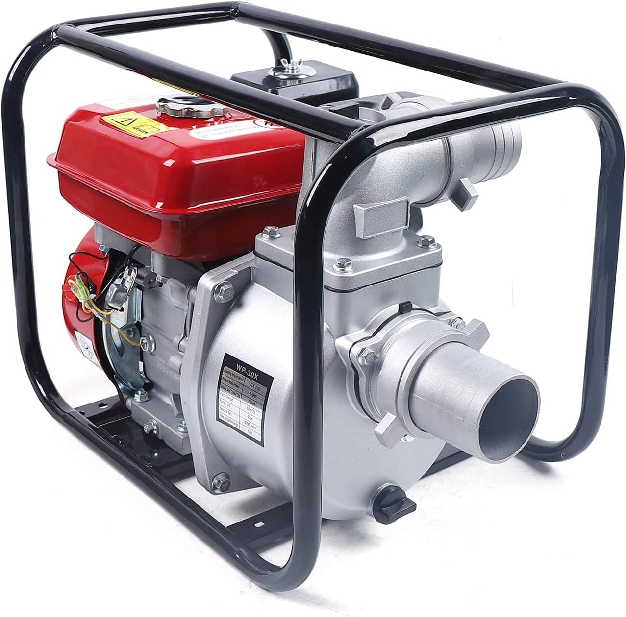 Water Transfer Pump Gas Water Pump 1 Inch Gas Powered Water Pump 2 Stroke 1.7Hp High Pressure Small Water Pump 1.25kw/6500 rpm Landscaping Or