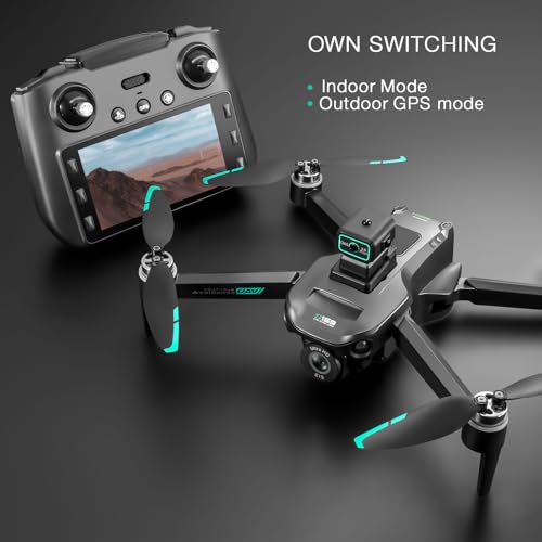 Drone with Camera 4k, GPS HD Drones for Adults, 5G Remote Controller with 5.9 Inch Screen,Obstacle Avoidance Drones, One Key Return