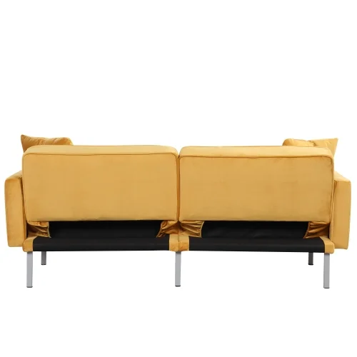 Modern Convertible Folding Futon Sofa Bed for Compact Living Space, Apartment, Dorm