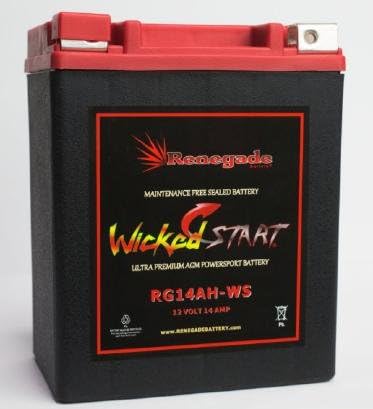 RG14AH-WS; Polaris replacement battery fits (2014, 2015, 2016, 2017, 2018, 2019) Sportsman 570/570 EFI / 570 EPS / 570 SP / 570 Touring / 570 X2