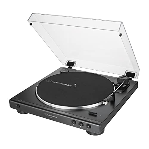 Audio-Technica AT-LP60X Fully Automatic Belt-Drive Stereo Turntable (Black) Bundle with Bluetooth Studio Monitors - Pair (2 Items)