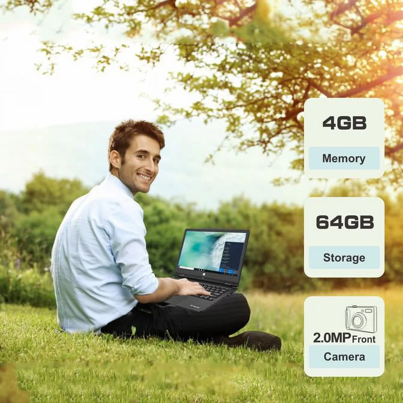 IVIEW-Maximus IV Ultra-Slim 11.6" 360° Convertible Laptop, Touch Screen, 1920 × 1080 High Resolution, 4GB/64GB Wins 10 Pro