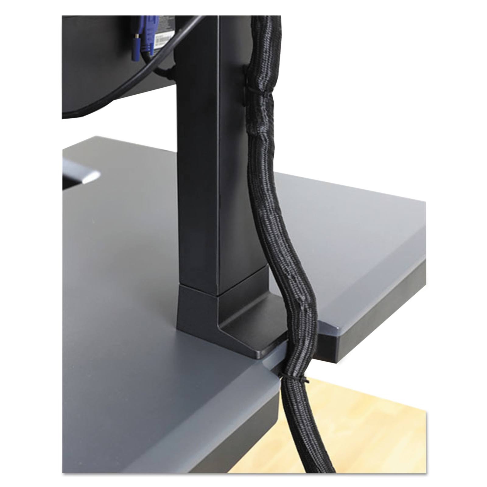 Ergotron WorkFit-T Sit-Stand Desktop Workstation, Black