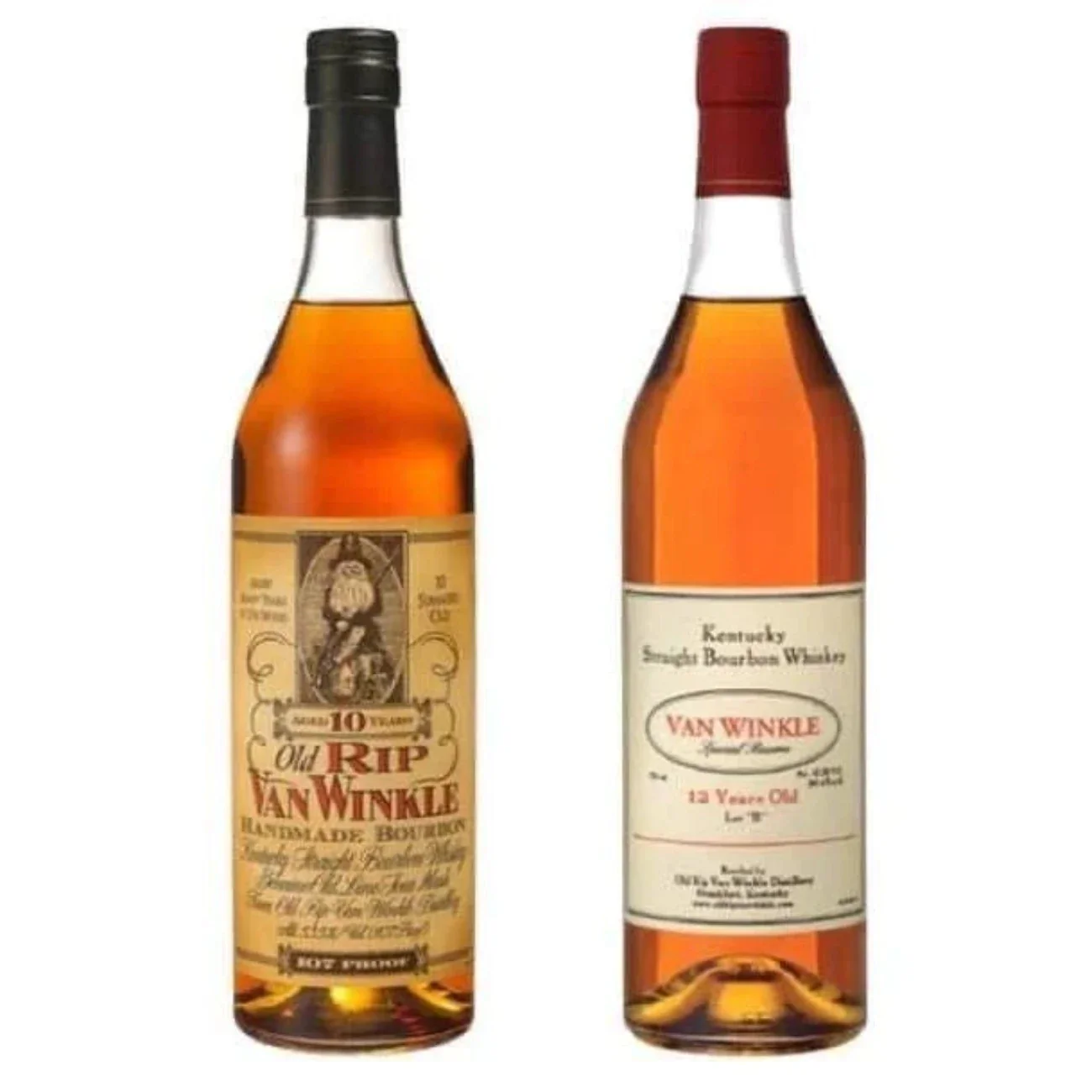 Pappy Van Winkle Bourbon Duo – 10 Year Old Rip and 12 Year Lot B (2 x 750ml) - Nestor Liquor