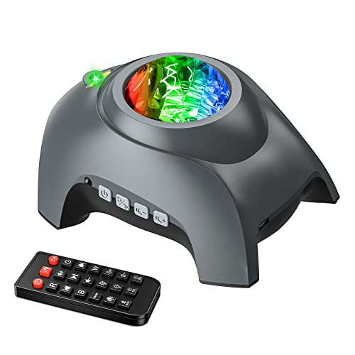 Rossetta Star Projector, Galaxy Projector for Bedroom, LED Night Light Aurora Projector with Bluetooth Speaker, White Noise, Timer and Remote