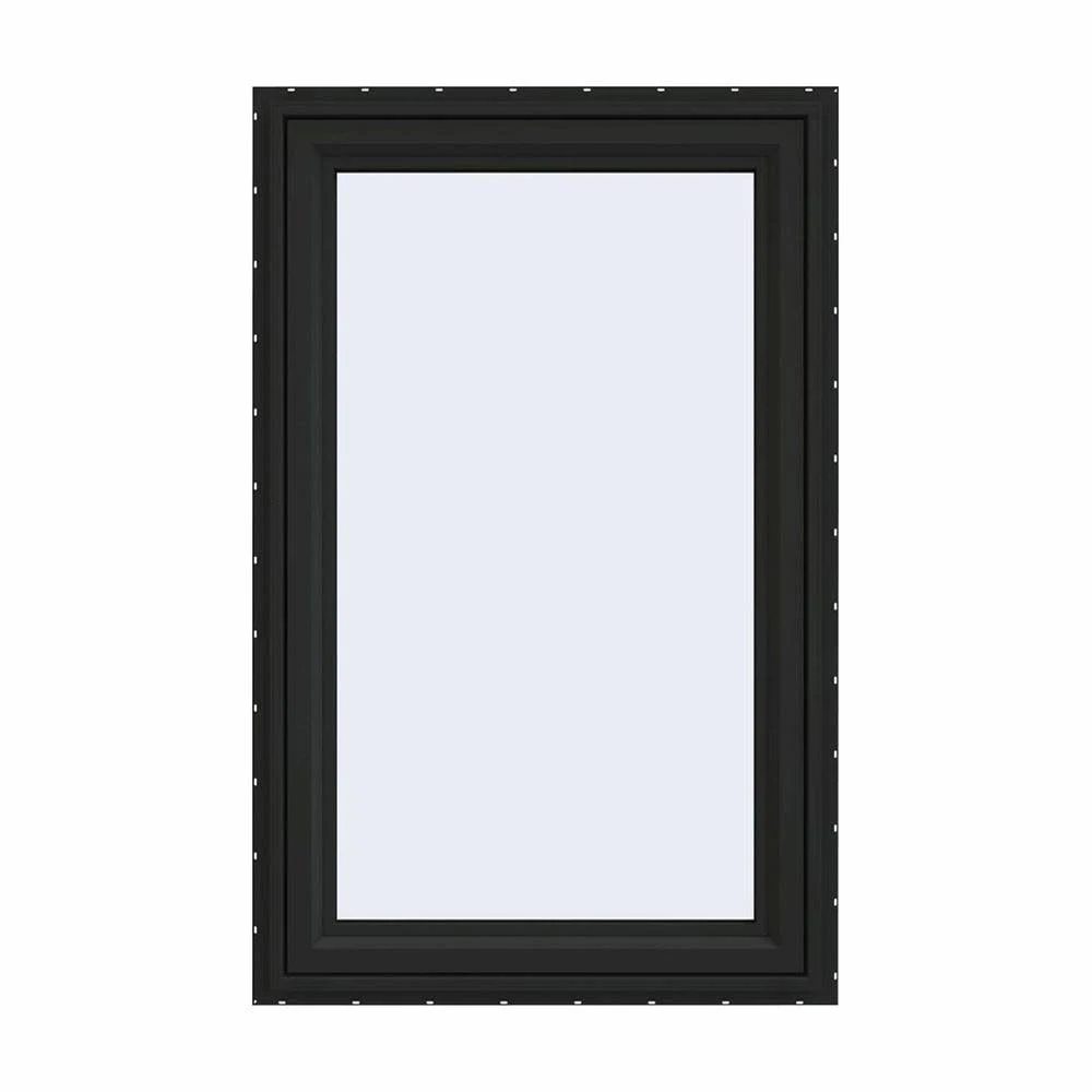 JELD-WEN 30 in. x 48 in. V-4500 Series Bronze FiniShield Vinyl Right-Handed Casement Window with Fiberglass Mesh Screen Cs2152