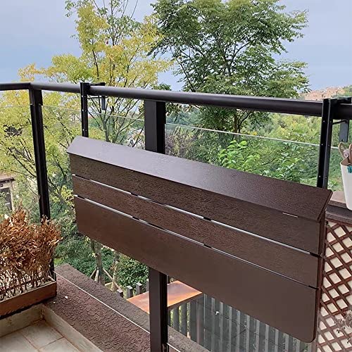 Balcony Bar Table For Railings,outdoor Bar Table,balcony Table,Adjustable Height Small Folding Space Saving Serving Desk