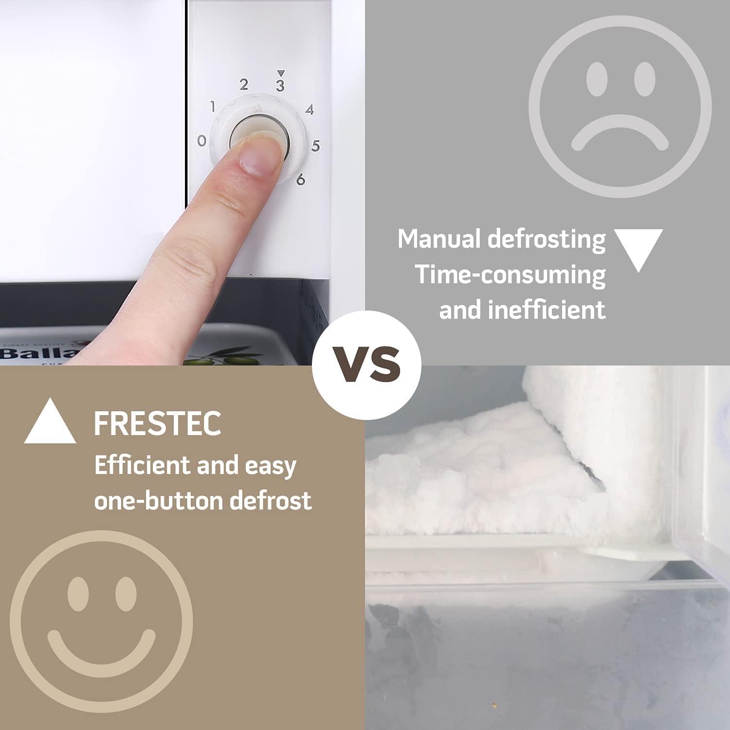 Mini Fridge with Freezer, 3.1 Cu.Ft Single Door Mini Refrigerator with One-touch Easy Defrost, Compact Small Refrigerator for Dorm, Bedroom, Office