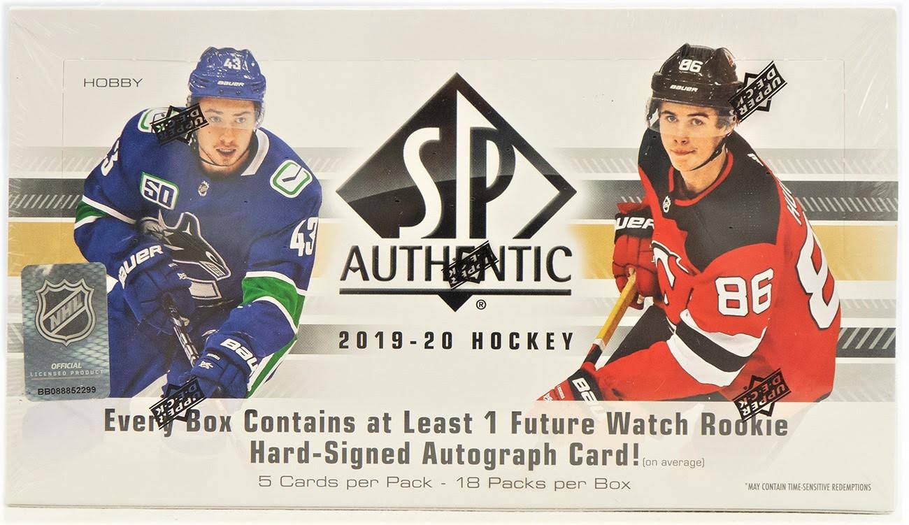 2019-20 Upper Deck SP Authentic Hockey Hobby Box