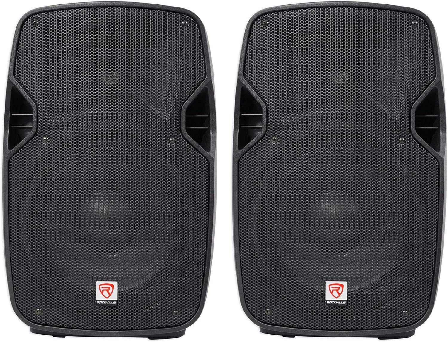 2 Rockville SPGN108 10 Passive 800W DJ PA Speakers ABS Lightweight Cabinet 8ohm