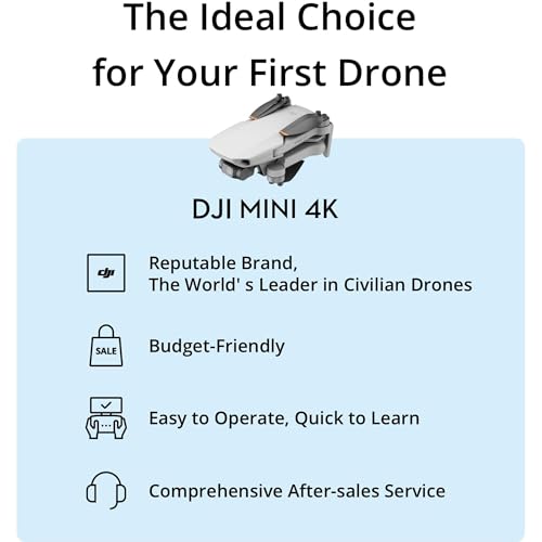 DJI Mini 4K Drone with 4K UHD Camera with 64GB MicroSDXC Memory Card Bundle