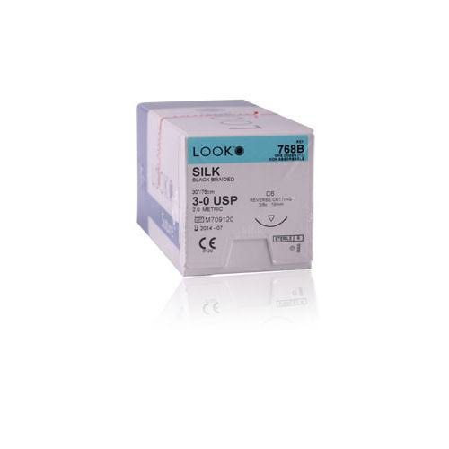 Surgical Specialties Silk Black Braided Sutures 754B