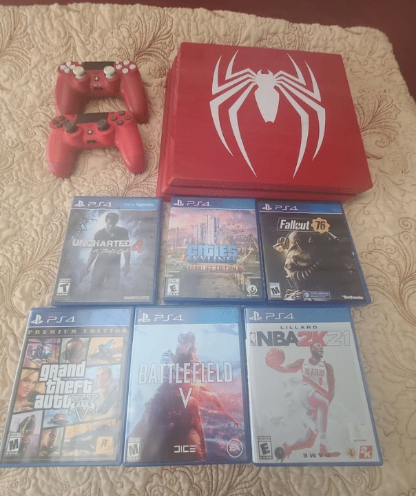 Newest Sony Playstation 4 Slim 1TB SSD Console - Marvel's Spider-Man PS4 Bundle with DualShock-4