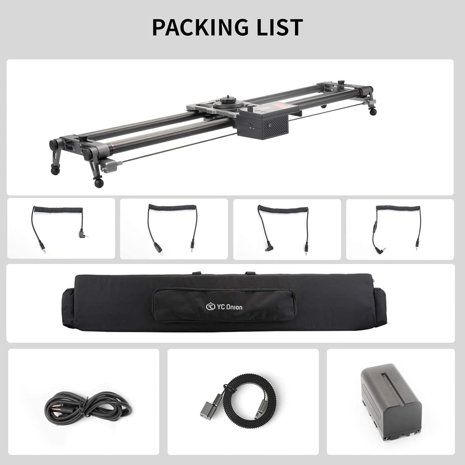 YC Onion Motorized Camera Slider 100cm/39'' with APP Control Carbon Fiber