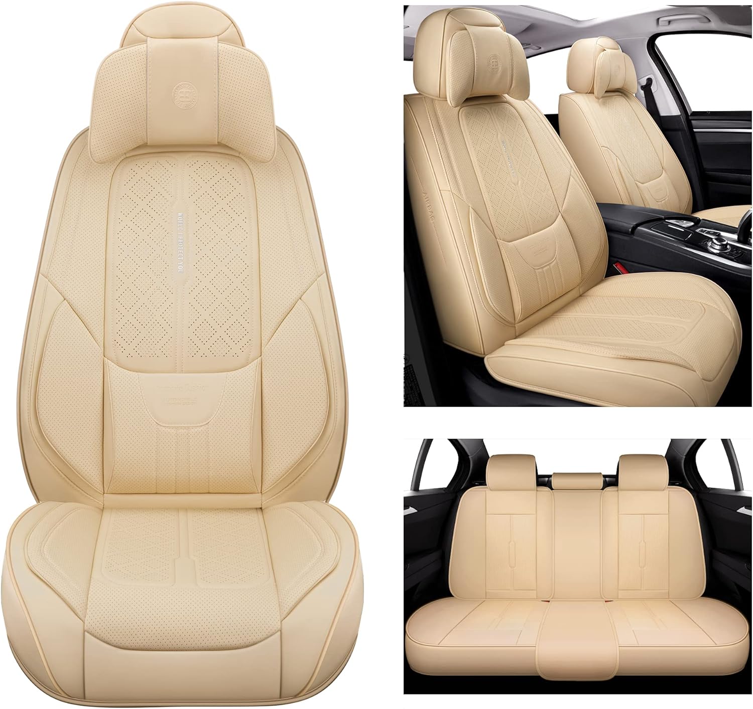 NS YOLO Leather Car Seat Covers
