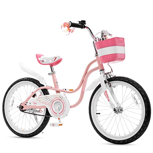 Royalbaby Princess Girls Kids Bike 12 14 16 18 20 Inch Children Bicycle with Basket for Age 3-12 Years