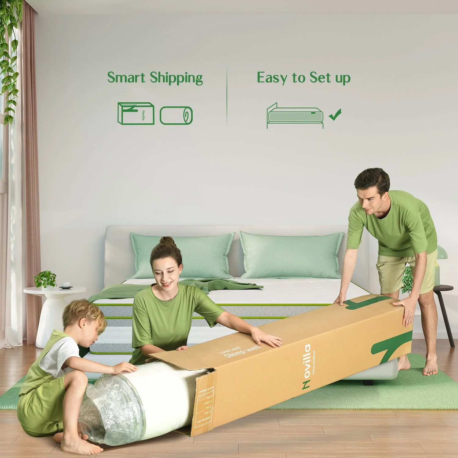Novilla Vitality 12 Adult Gel Memory Foam Hybrid Mattress in a Box, Full Size