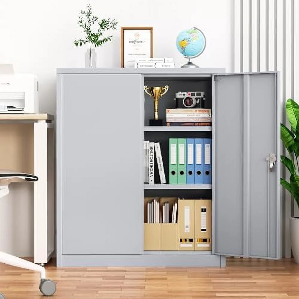 FDSHOIYN Black Metal  Cabinet  72"