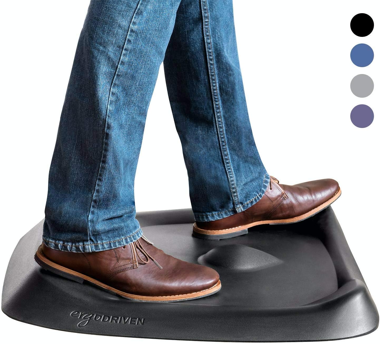 Topo Comfort Mat by Ergodriven | The Not-Flat Standing Desk Anti-Fatigue Mat with Calculated Terrain | Standing Desk Mat | Comfortable Standing Mat |